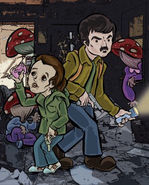 fanart of the Last of Us tv show and game