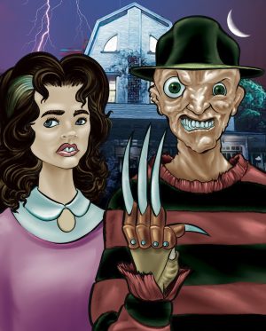 Nancy and Freddy from a Nightmare on Elm street